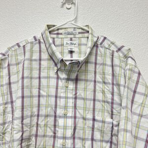 Paul Fredrick Men's Finest 100% Cotton Sport Shirt XXL White Blue Red Yellow